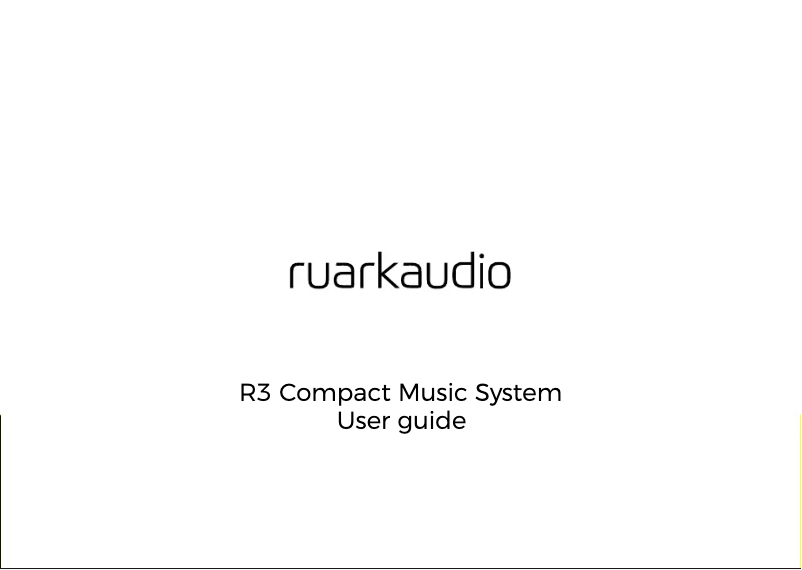 Página 1 del manual Manual de usuario Ruark Audio R3