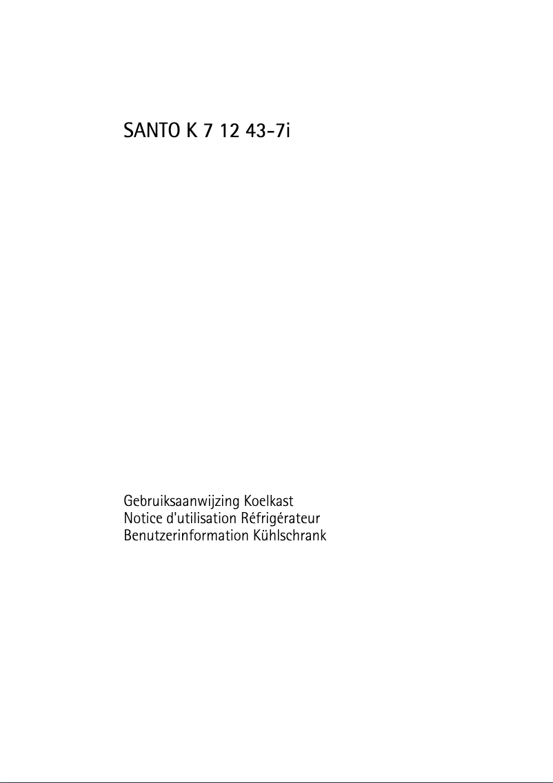 Página 1 del manual Manual de usuario AEG Santo K71243I