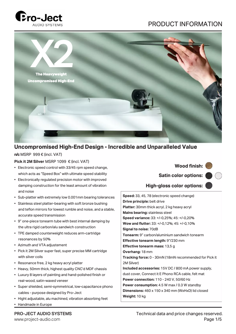 Image de la première page du manuel de l'appareil X2