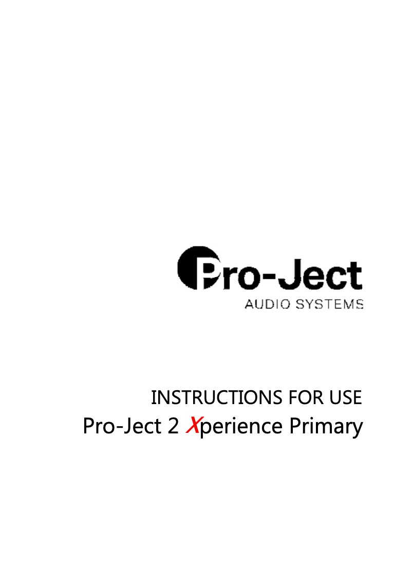 Imagen de la primera página del manual del dispositivo 2 Xperience Primary