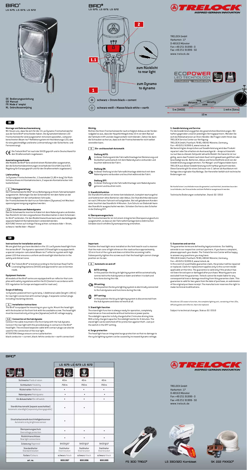 Image de la première page du manuel de l'appareil LS 672