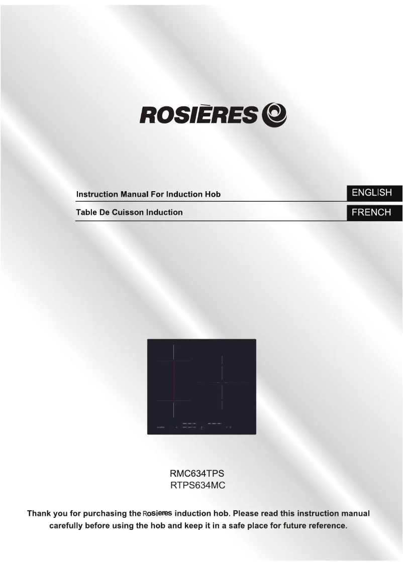 Image de la première page du manuel de l'appareil RMC634TPS
