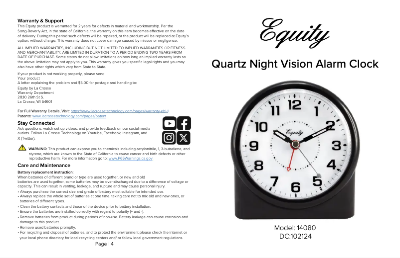 Image de la première page du manuel de l'appareil 14080