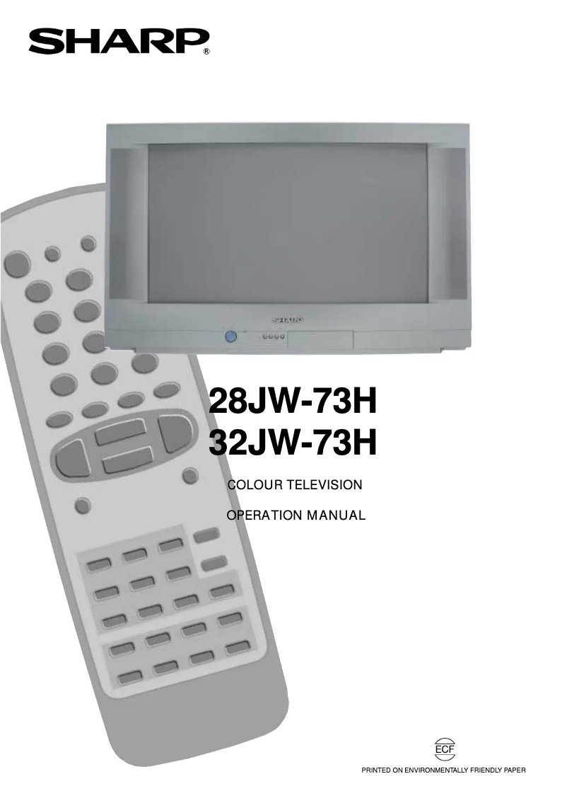 Page 1 de la notice Manuel utilisateur Sharp 32JW-73H
