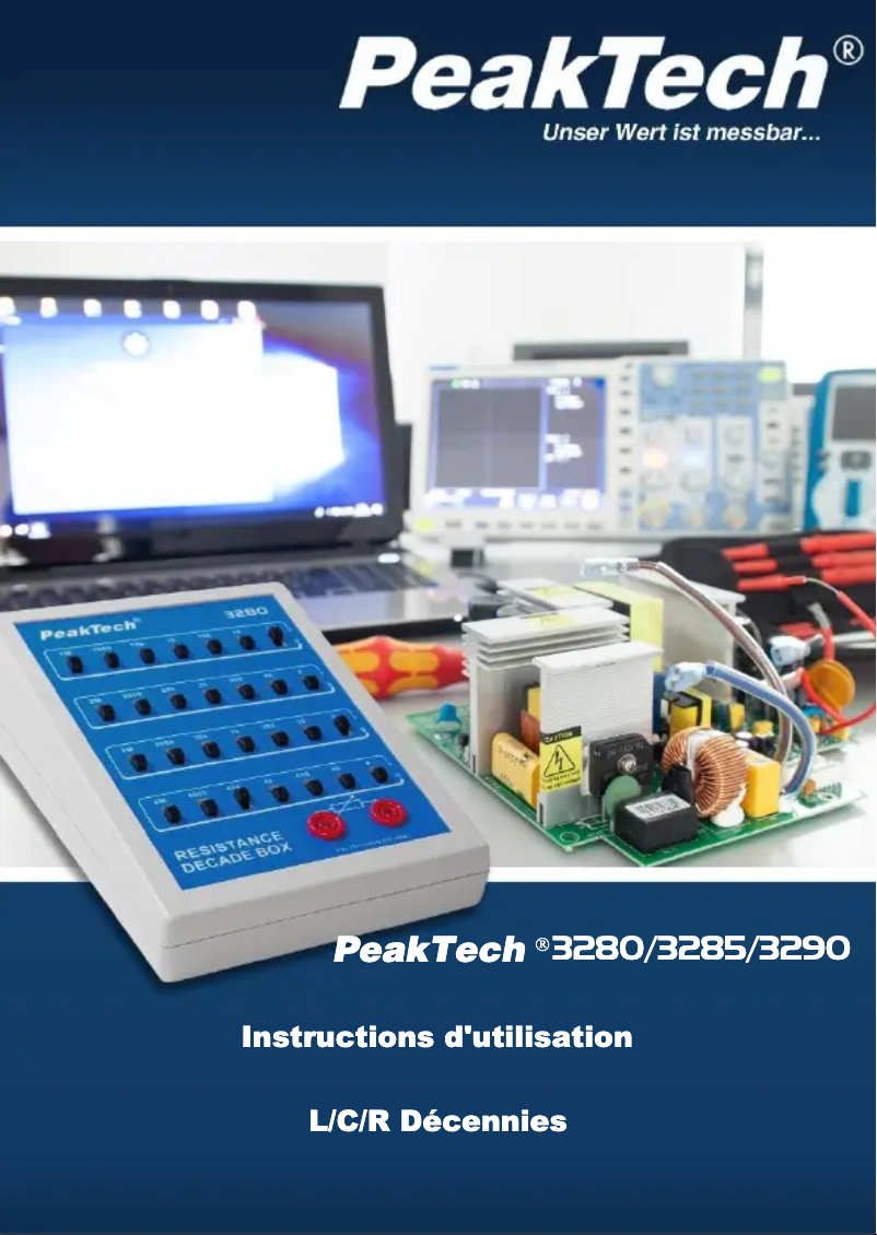 Page n°1 - Manuel utilisateur PeakTech 3280