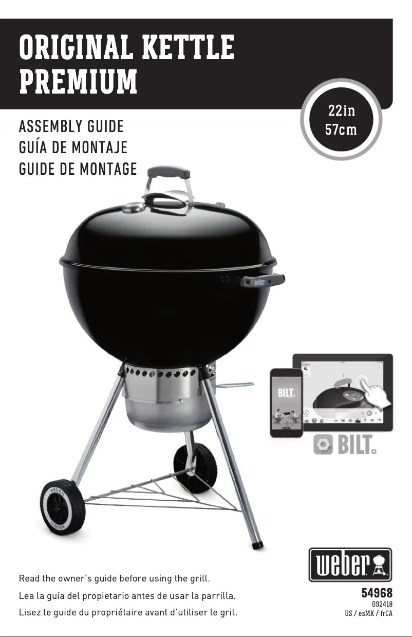 Image de la première page du manuel de l'appareil Original Kettle Premium