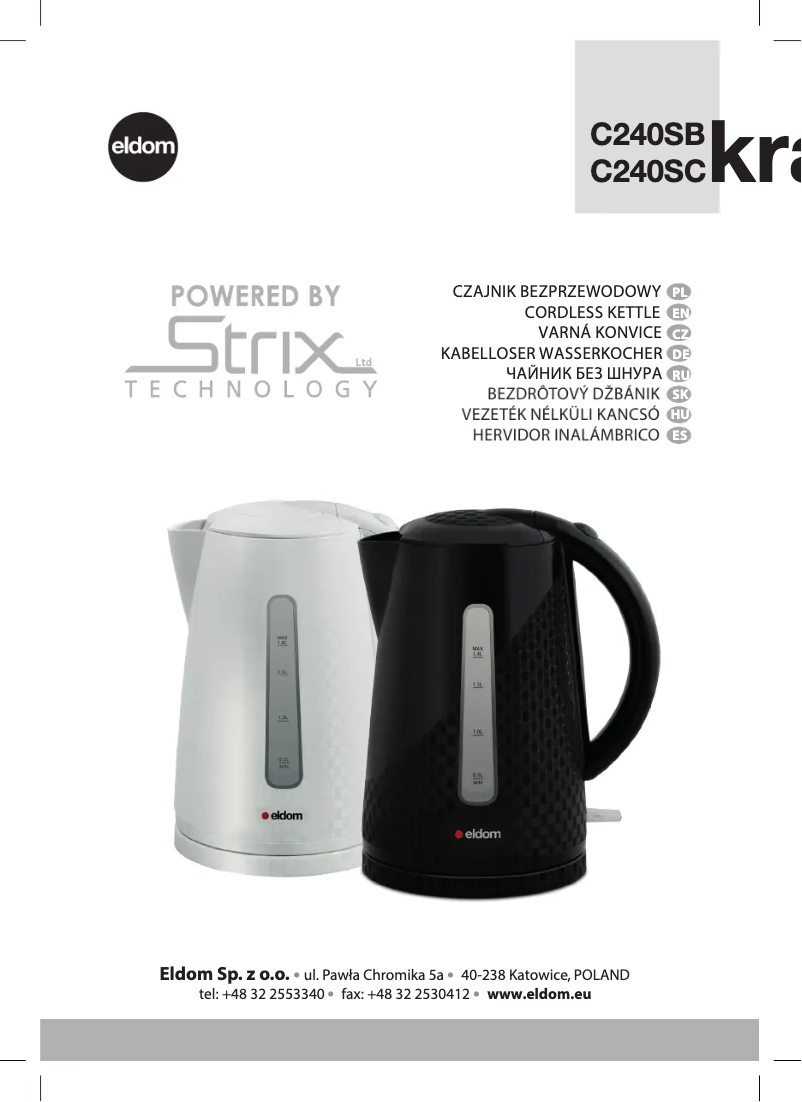 Page n°1 - Manuel utilisateur Eldom Krattsa Strix C240SC