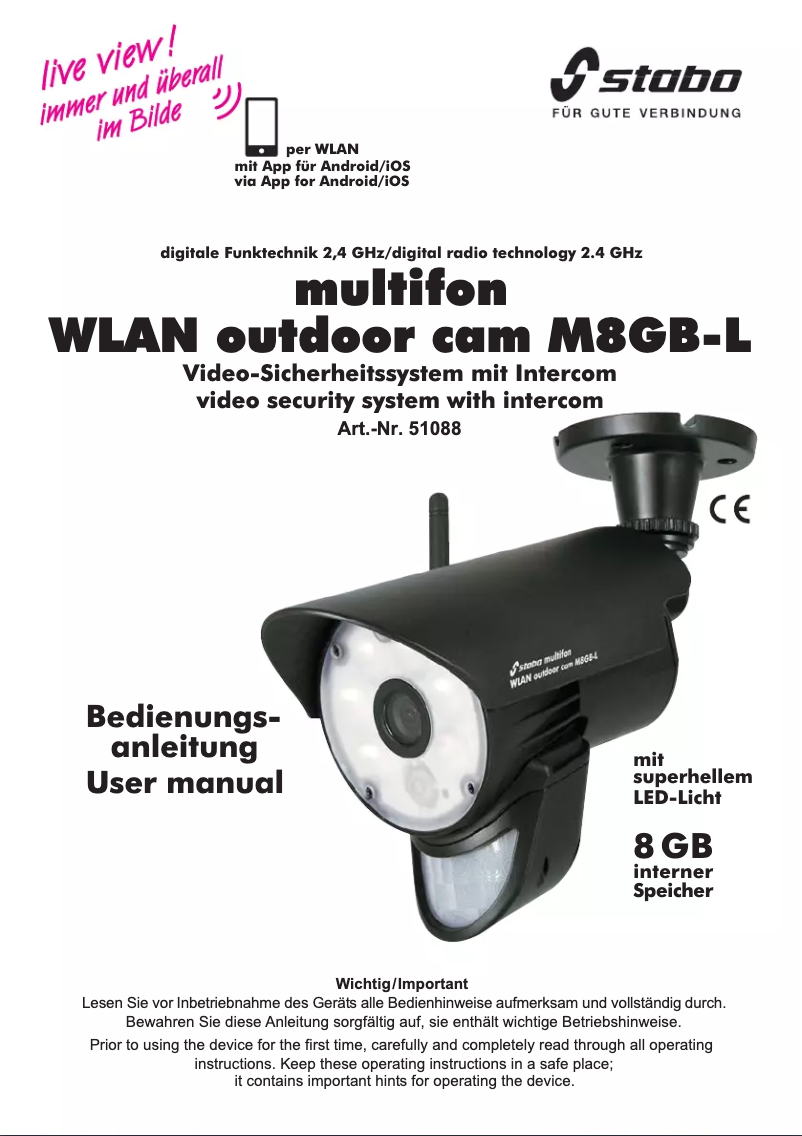 Page n°1 - Manuel utilisateur Stabo M8GB-L