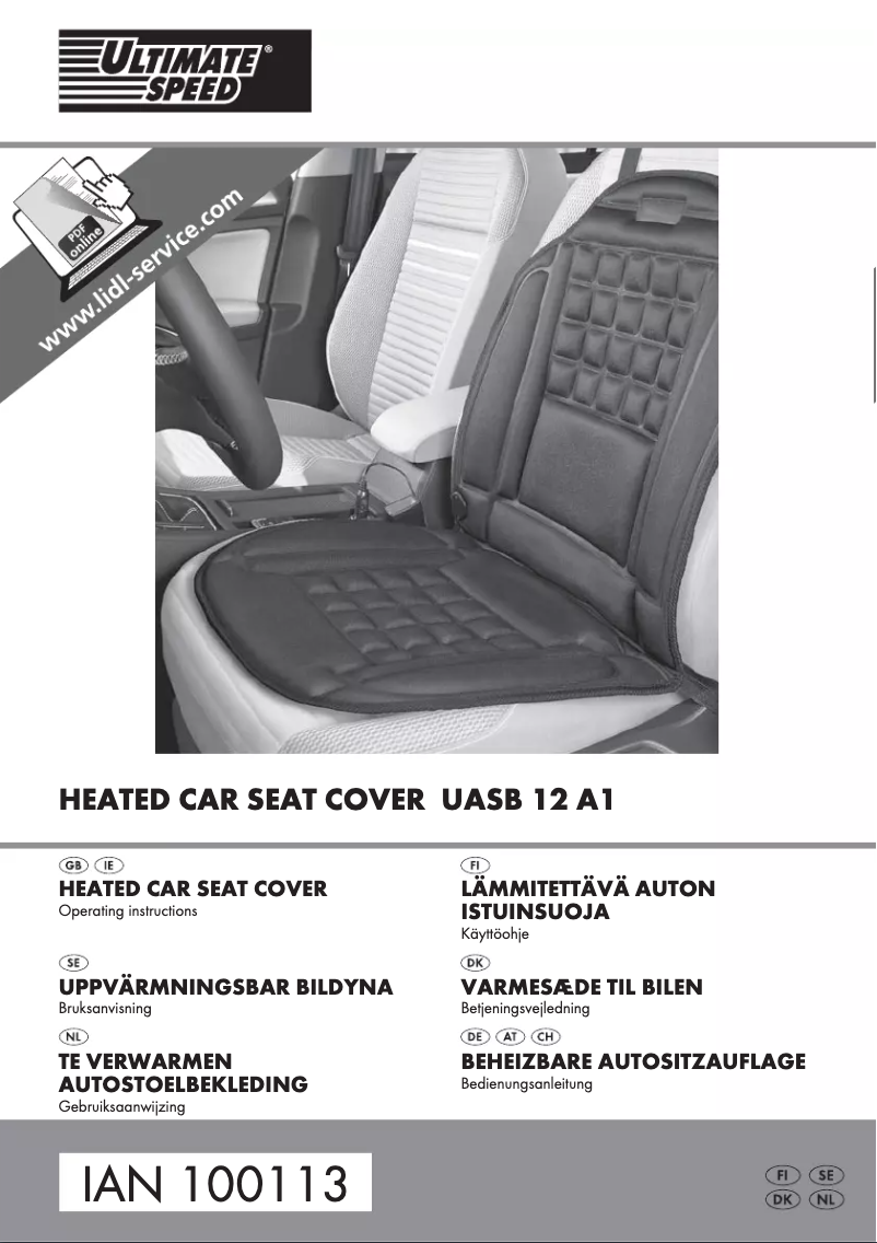 Page 1 de la notice Manuel utilisateur Ultimate Speed UASB 12 A1