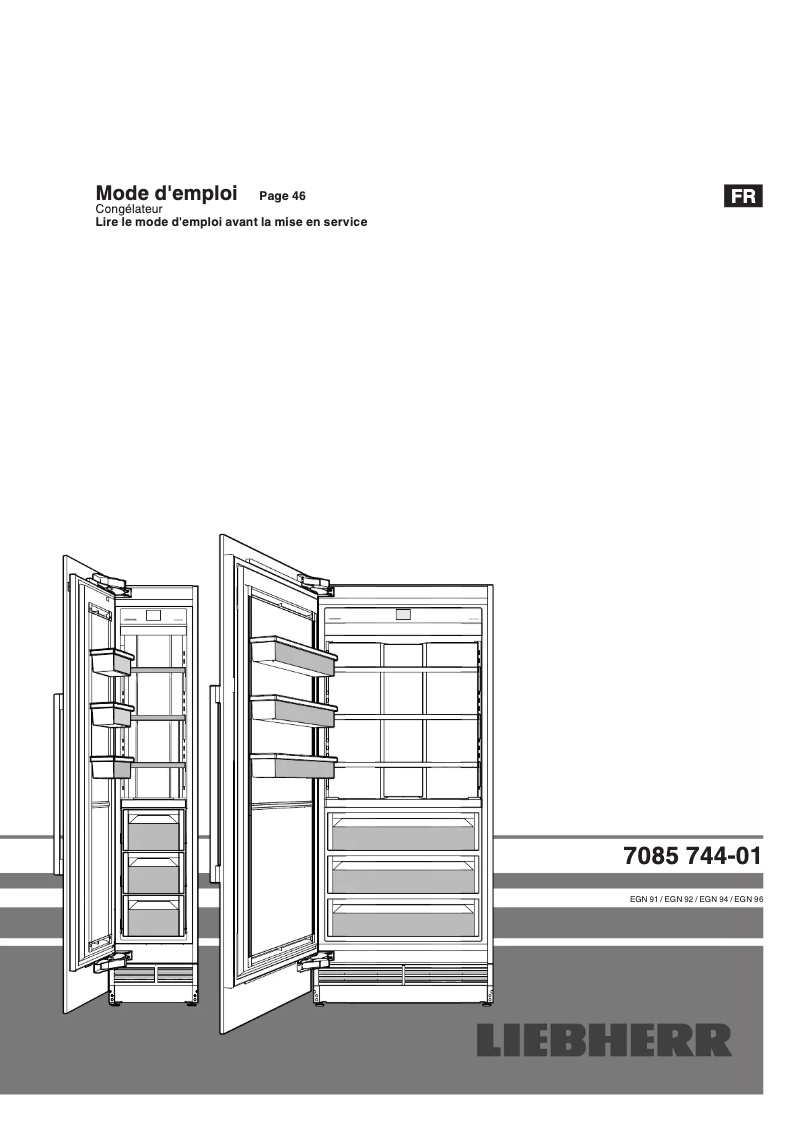Page n°1 - Manuel utilisateur Liebherr EGN 9171
