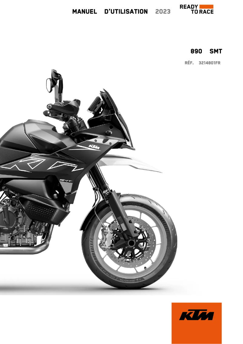 Página 1 del manual Manual de usuario KTM 890 SMT (2023)