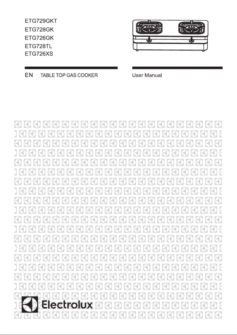 Page n°1 - Manuel utilisateur Electrolux ETG726BXS