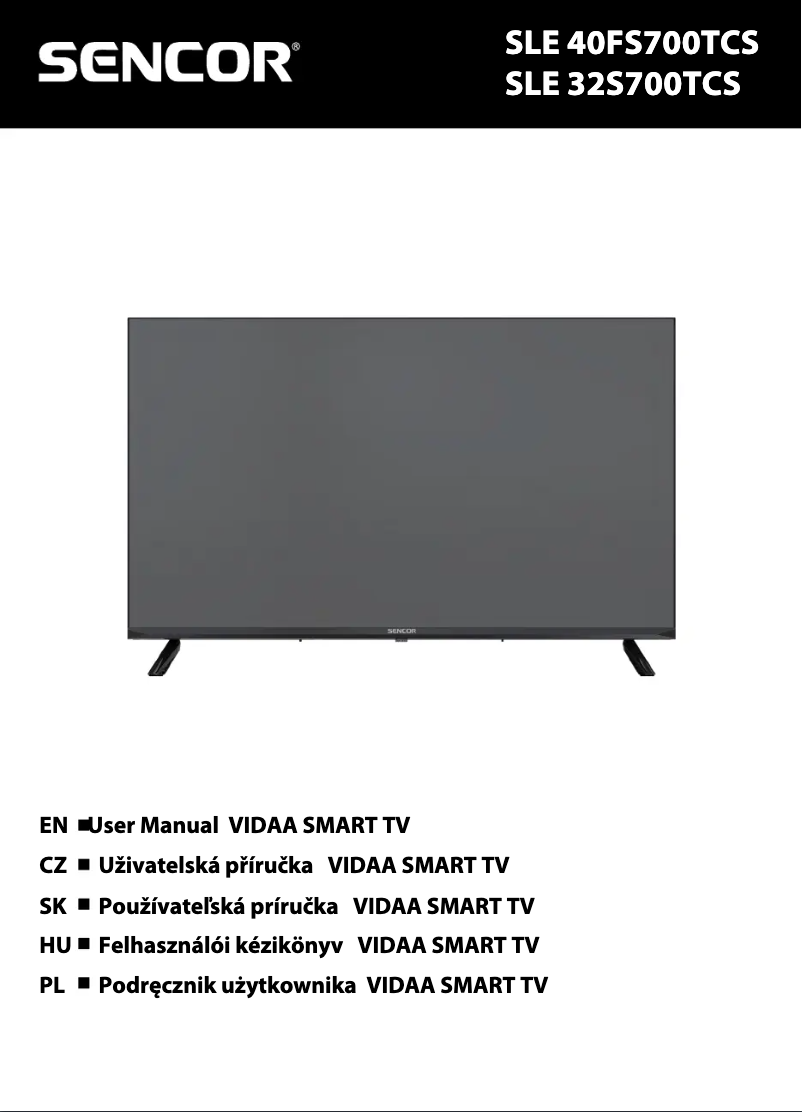 Imagen de la primera página del manual del dispositivo SLE 40FS700TCS