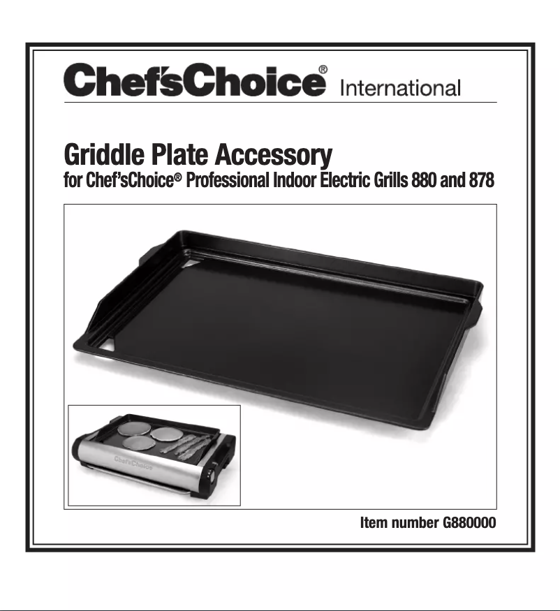 Image de la première page du manuel de l'appareil Model G880