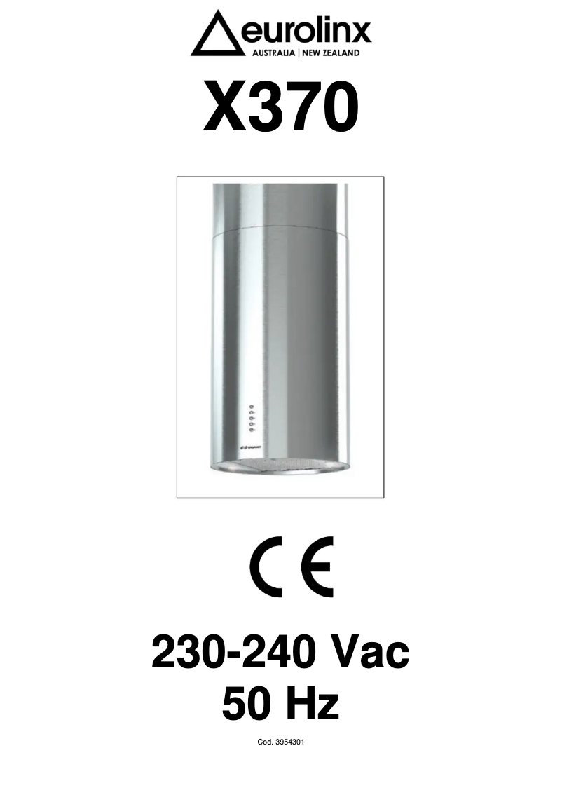 Page n°1 - Manuel utilisateur Ilve X370GM
