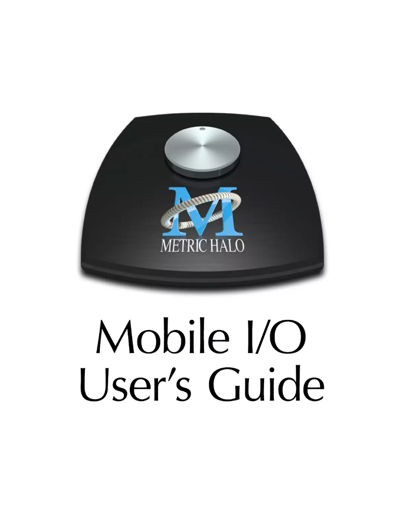 Page 1 de la notice Manuel utilisateur Metric Halo ULN-2