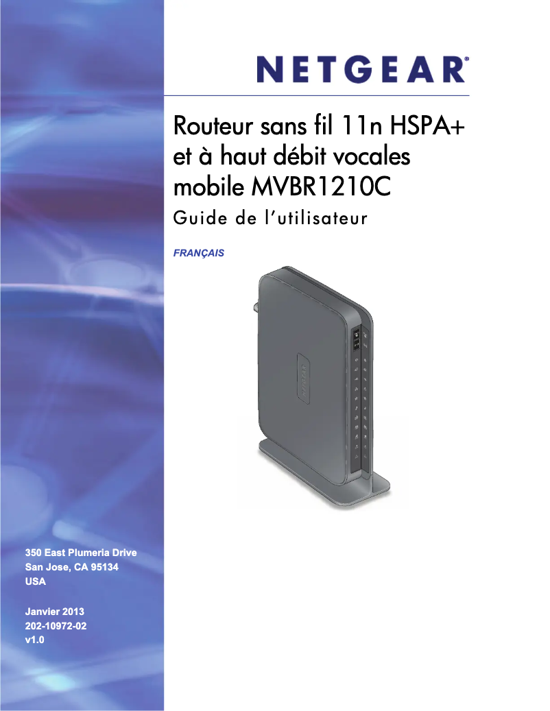 Page 1 de la notice Manuel utilisateur Netgear MVBR1210C