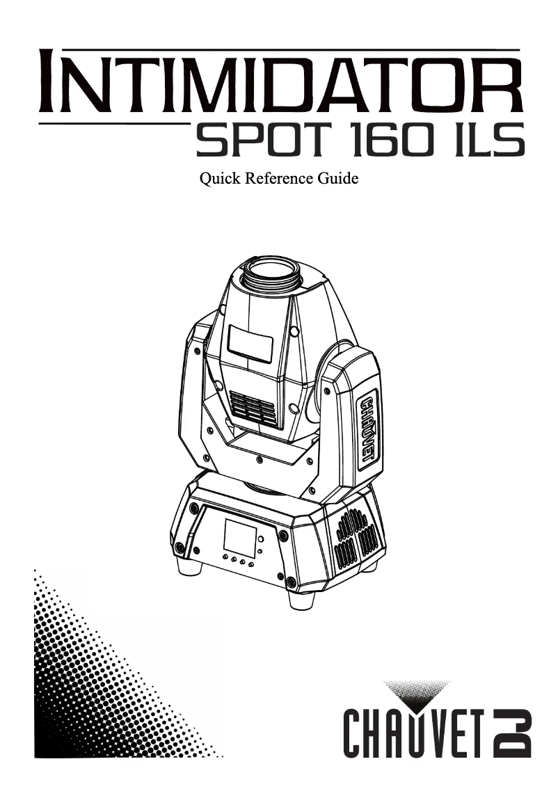 Page 1 de la notice Manuel utilisateur Chauvet Intimidator Spot 160