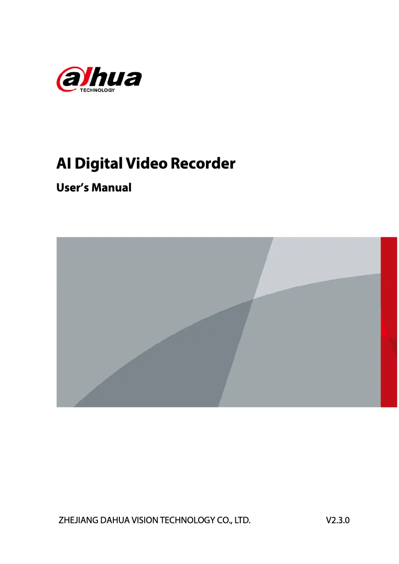 Página 1 del manual Manual de usuario Dahua Technology XVR7816S-4K-I3