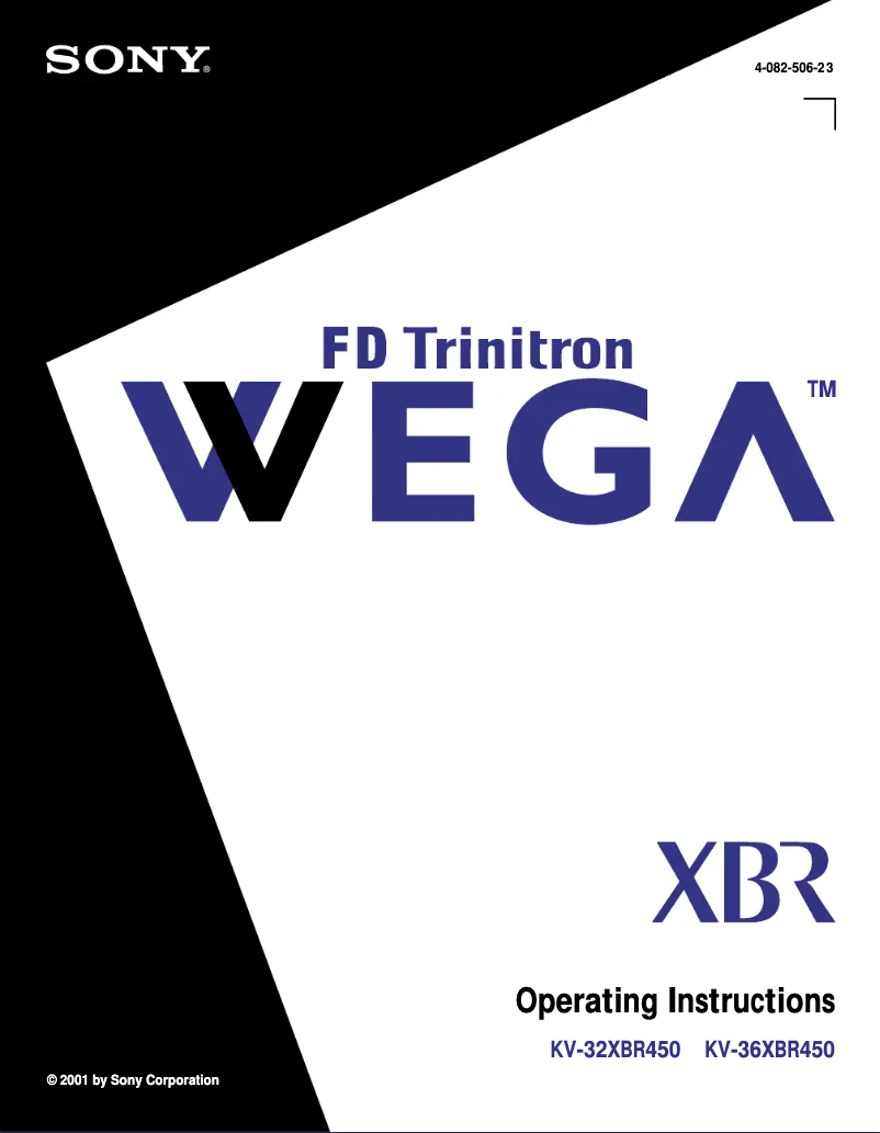 Page 1 de la notice Manuel utilisateur Sony KV-36XBR450