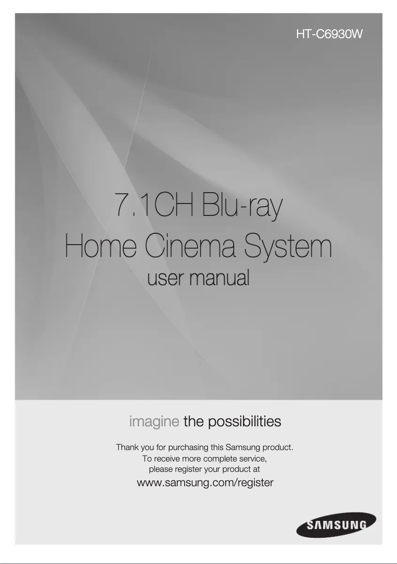 Image de la première page du manuel de l'appareil HT-C6930W/XEU
