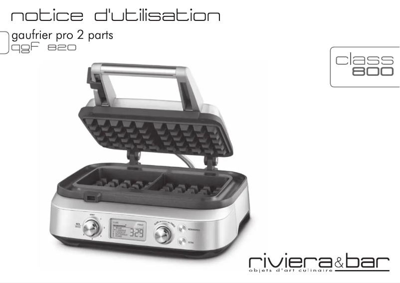 Página 1 del manual Manual de usuario Riviera & Bar QGF820
