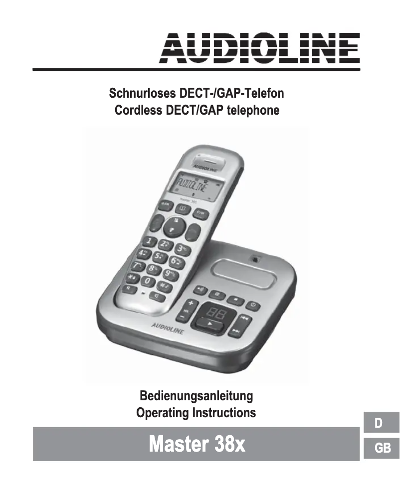 Page n°1 - Manuel utilisateur Audioline MASTER 384