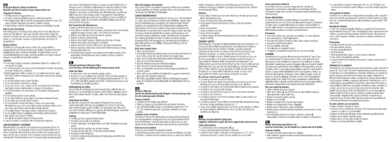 Page 1 de la notice Manuel utilisateur Hähnel HL-GP302/GP301