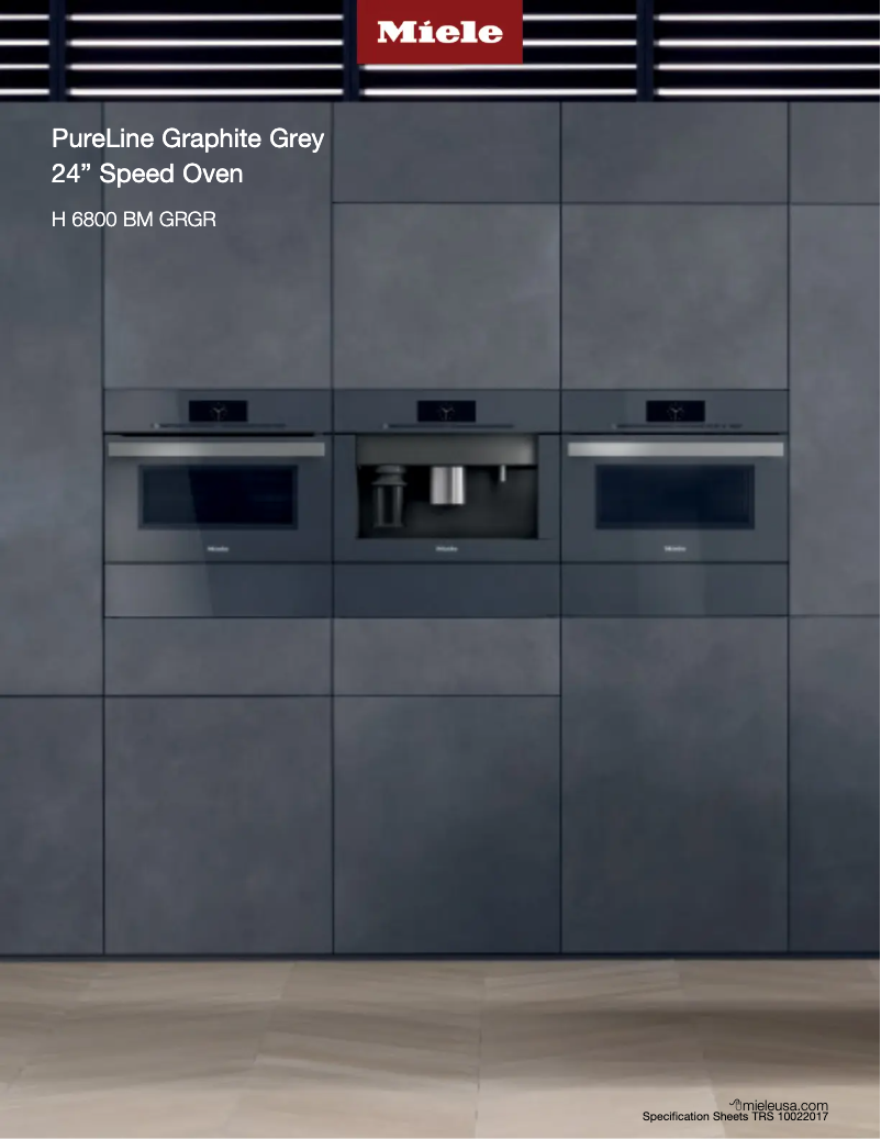 Page n°1 - Manuel utilisateur Miele H6800BMGRGR