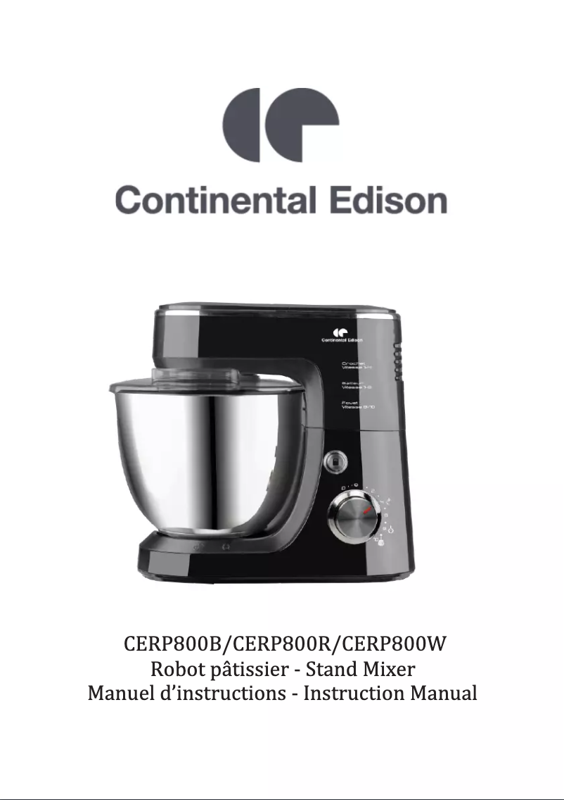 Página 1 del manual Manual de usuario Continental Edison CERP800B