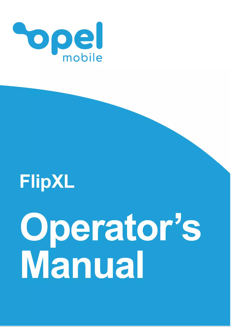 Page n°1 - Manuel utilisateur Opel Mobile FlipXL