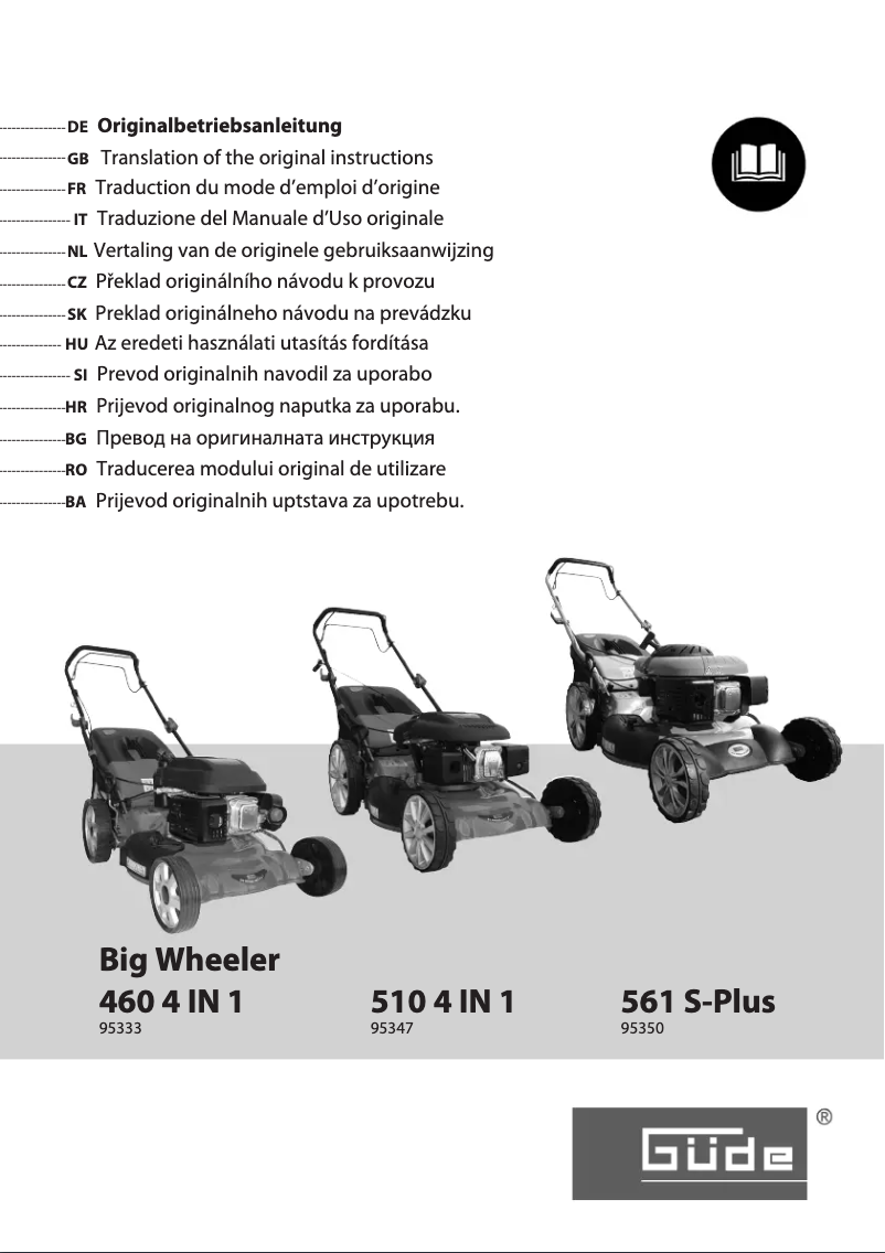 Image de la première page du manuel de l'appareil 460 Big Wheeler