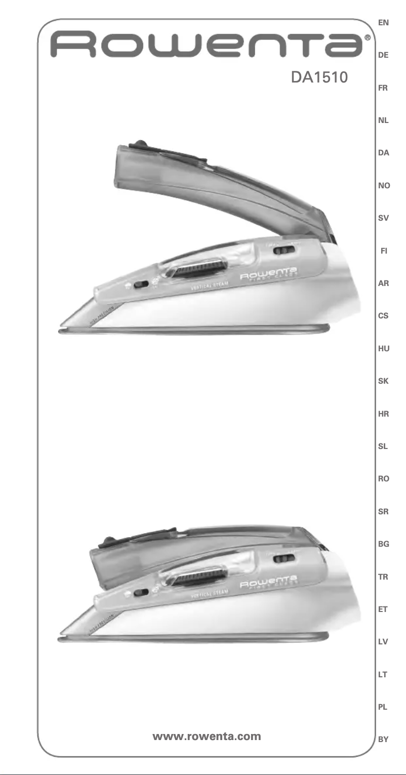 Page 1 de la notice Manuel utilisateur Rowenta First Class DA1510