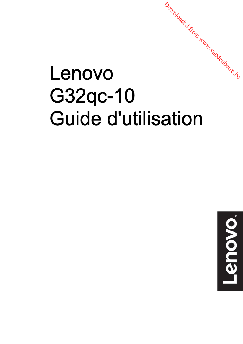 Page 1 de la notice Manuel utilisateur Lenovo G32qc-10