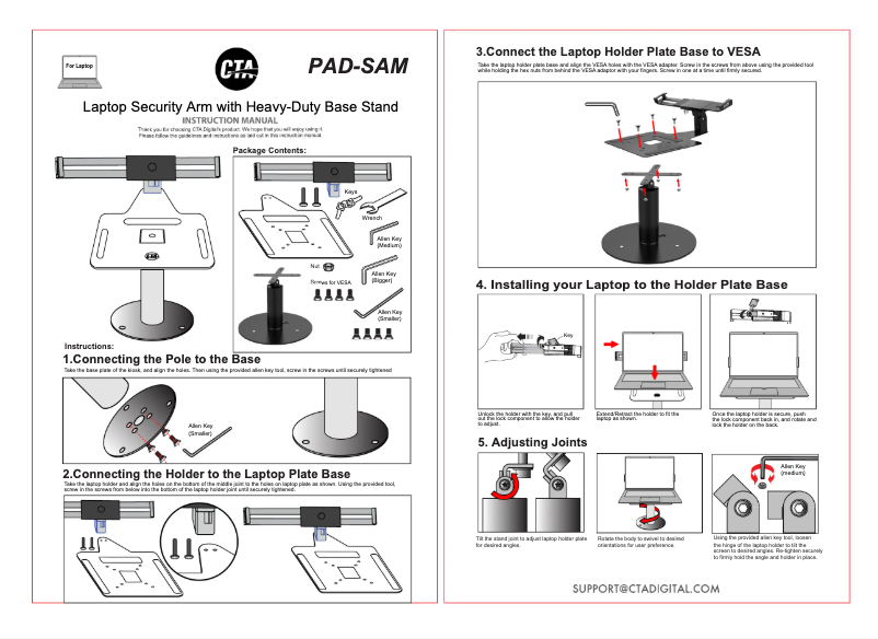 Page n°1 - Manuel utilisateur CTA Digital PAD-SAM