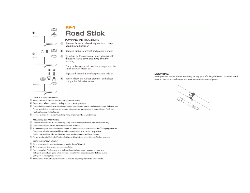 Image de la première page du manuel de l'appareil RP-1