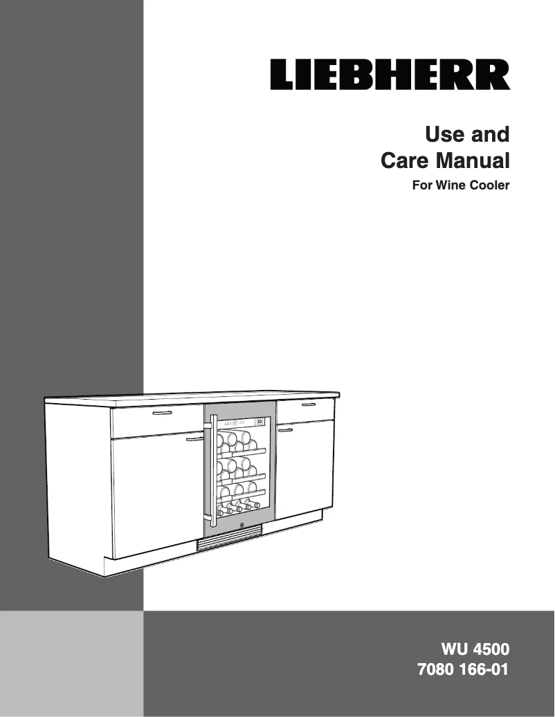 Image de la première page du manuel de l'appareil WU-4500