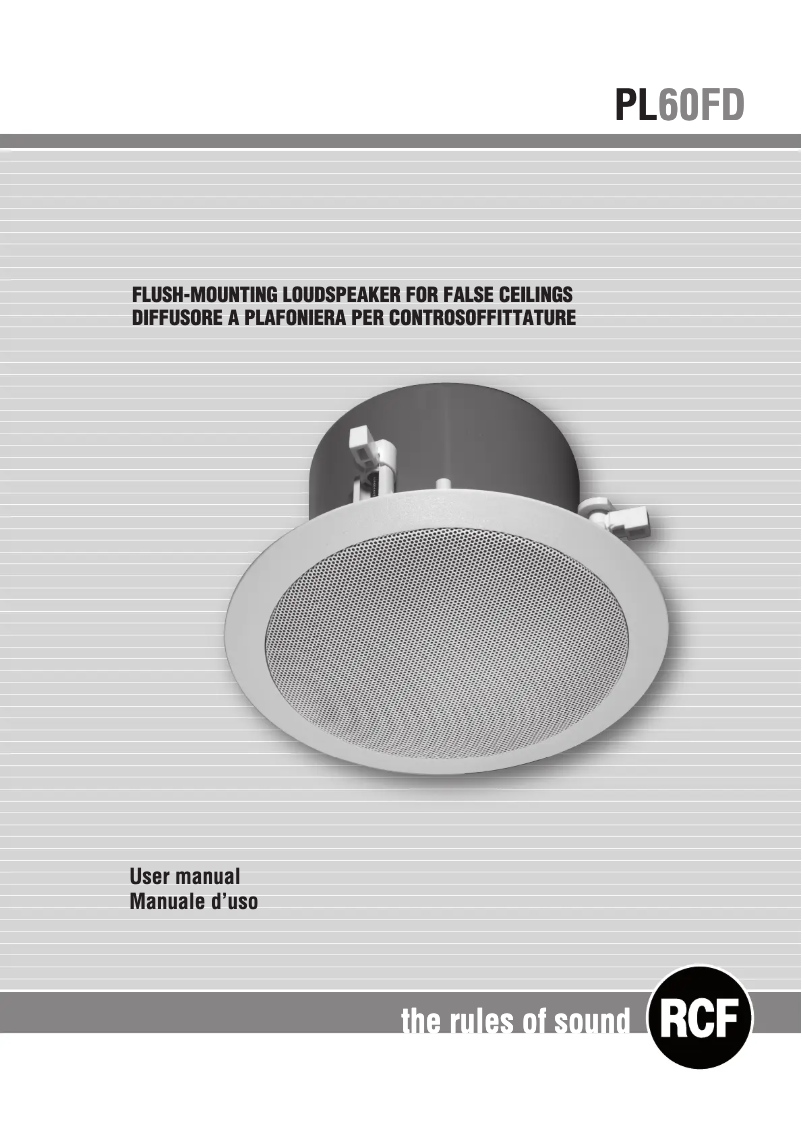 Image de la première page du manuel de l'appareil PL60FD