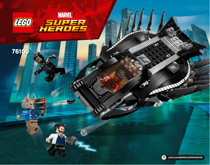 Page 1 de la notice Manuel utilisateur Lego Marvel Super Heroes 76100