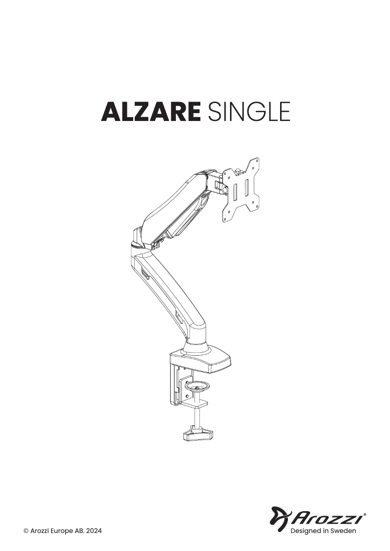Page n°1 - Manuel utilisateur Arozzi Alzare Single