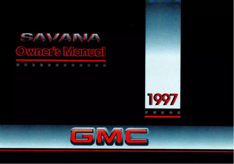 Page 1 de la notice Manuel utilisateur GMC Savana Passenger (1997)