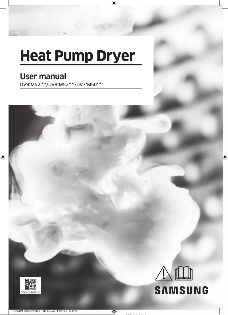 Page 1 de la notice Manuel utilisateur Samsung DV8SM5210IW