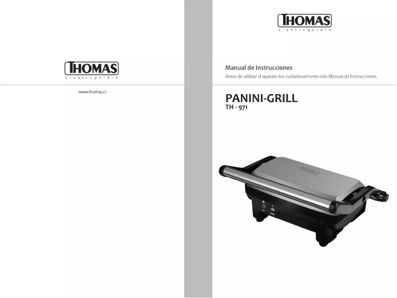 Image de la première page du manuel de l'appareil TH-971