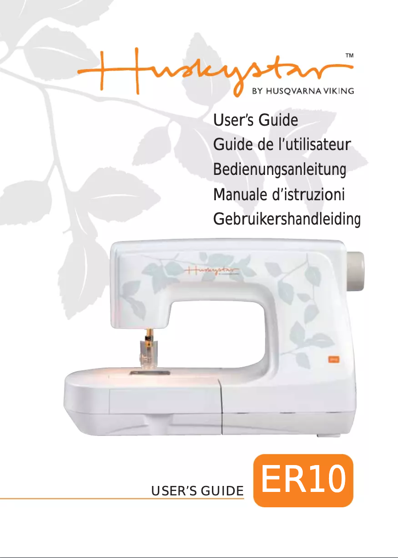 Page n°1 - Manuel utilisateur Huskystar ER10