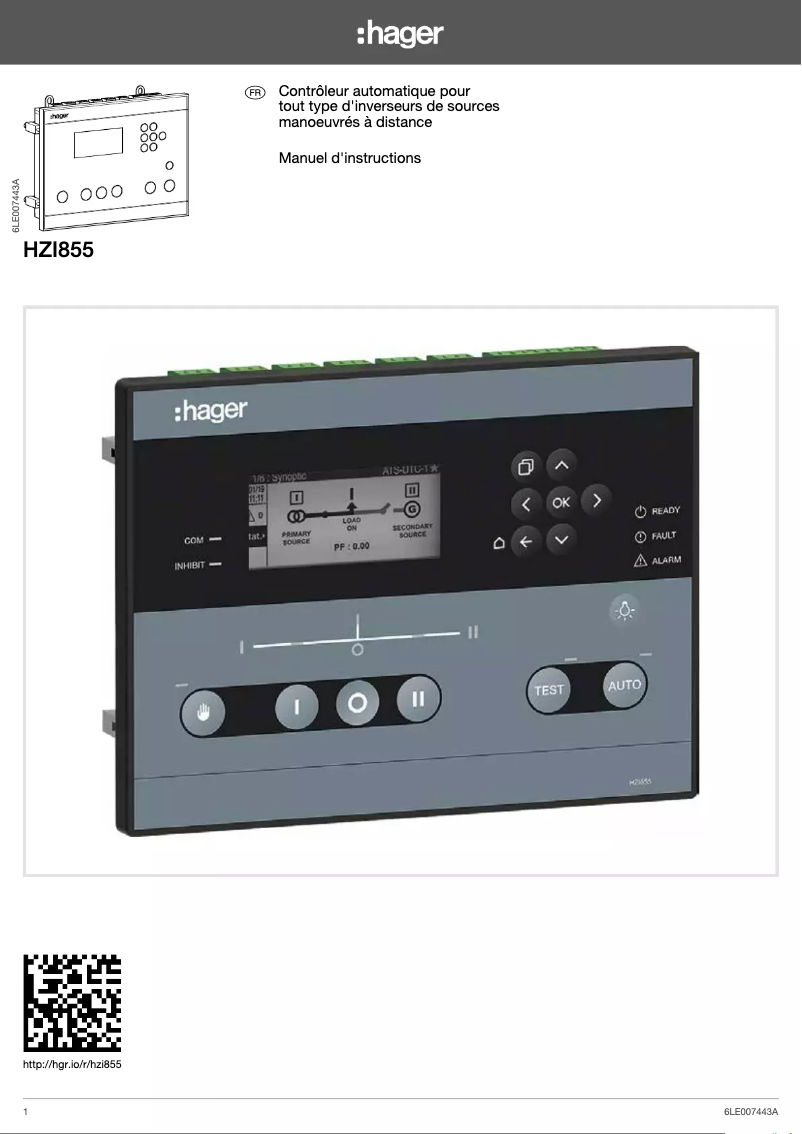 Image de la première page du manuel de l'appareil HZI855