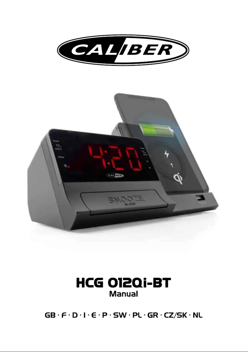 Page 1 of the manual User Manual Caliber HCG012QI-BT