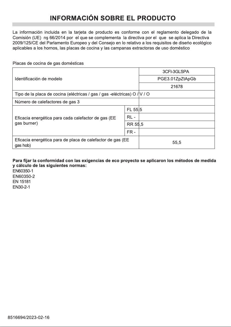 Image de la première page du manuel de l'appareil 3CFI-3GLSPA