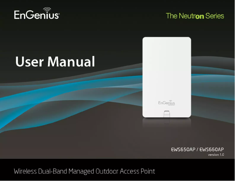 Page 1 de la notice Manuel utilisateur EnGenius EWS650AP