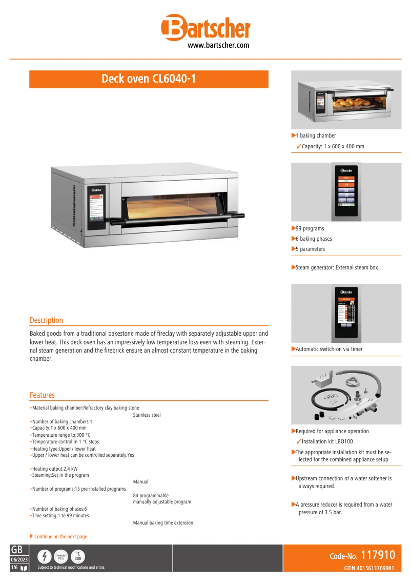 Image de la première page du manuel de l'appareil CL6040-1