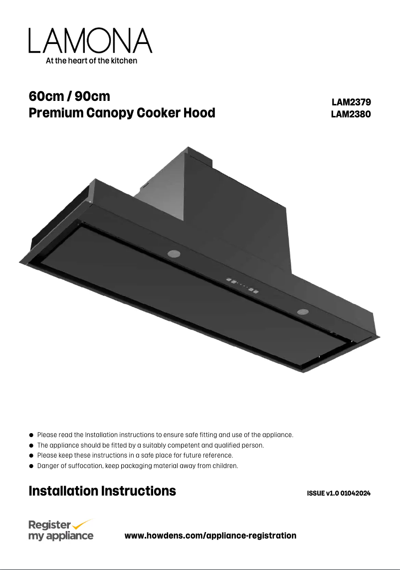 Page n°1 - Manuel utilisateur Lamona LAM2380